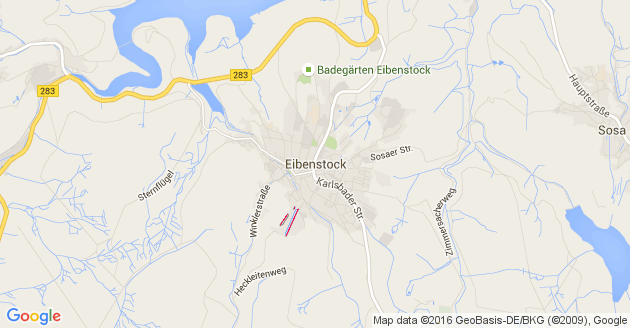 Karte Eibenstock