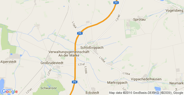 Karte Schloßvippach