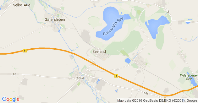 Karte Seeland in Sachsen-Anhalt