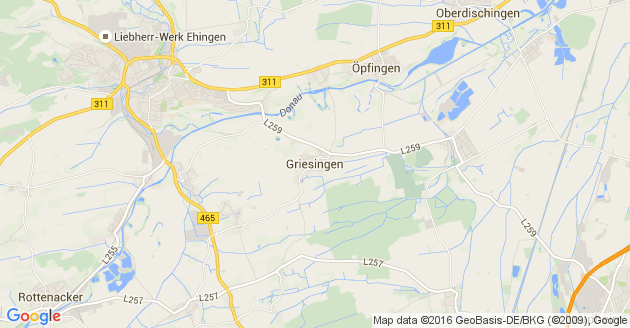 Karte Griesingen
