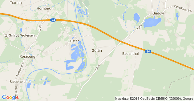 Karte Göttin Kreis Herzogtum Lauenburg