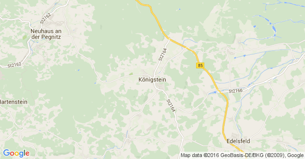 Karte Königstein in der Oberpfalz