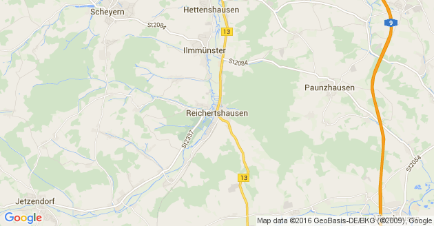 Karte Reichertshausen an der Ilm