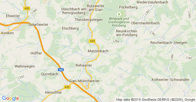 Karte Matzenbach in der Pfalz