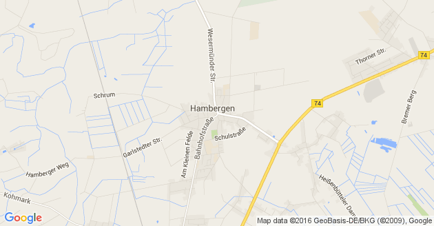 Karte Hambergen