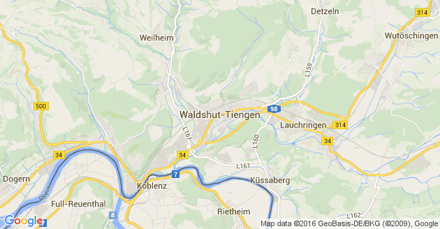 Karte Waldshut Tiengen