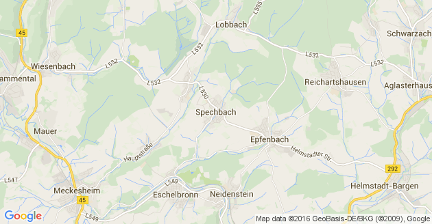 Karte Spechbach