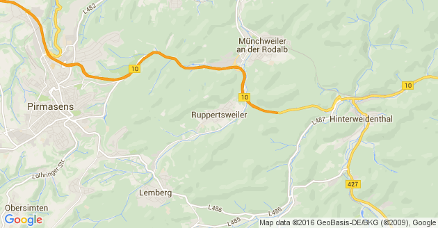 Karte Ruppertsweiler