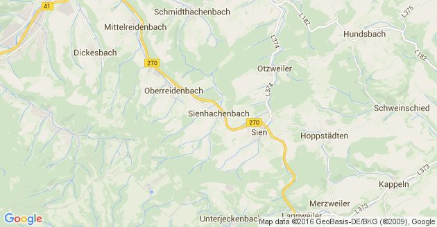 Karte Sienhachenbach