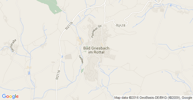 Karte Bad Griesbach im Rottal