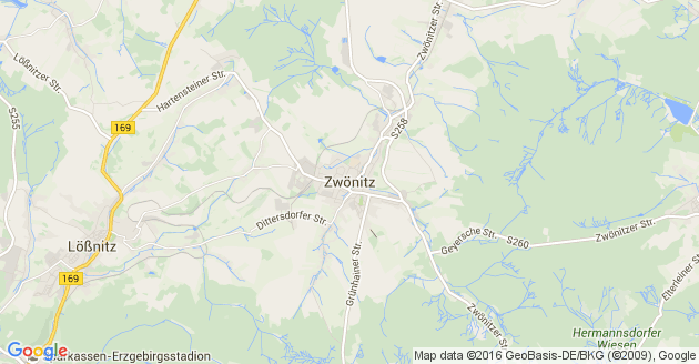 Karte Zwönitz