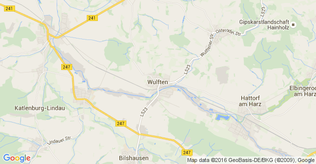 Karte Wulften im Harz