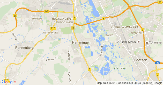 Karte Hemmingen bei Hannover