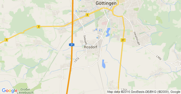 Karte Rosdorf Kreis Göttingen