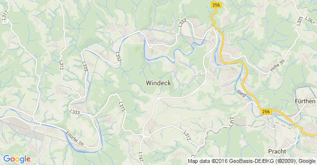 Karte Windeck an der Sieg