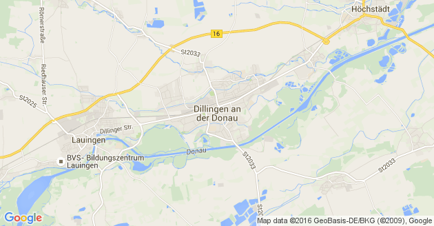 Karte Holzheim Kreis Dillingen an der Donau