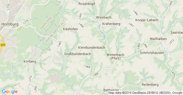 Karte Kleinbundenbach