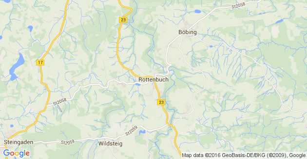 Karte Rottenbuch in Oberbayern