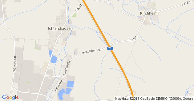 Karte Elxleben bei Arnstadt