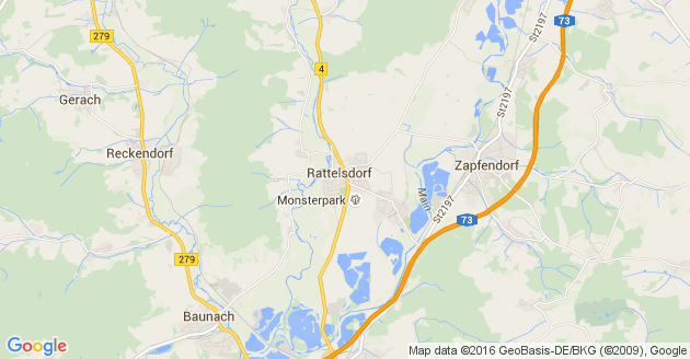 Karte Rattelsdorf in Oberfranken