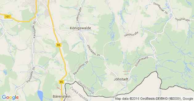 Karte Königswalde Kreis Annaberg