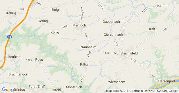 Karte Naunheim Maifeld