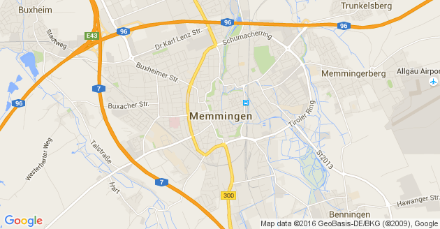 Karte Memmingen              