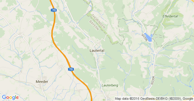 Karte Lautertal in Oberfranken