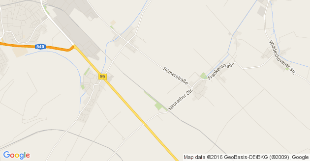 Karte Bedburg an der Erft