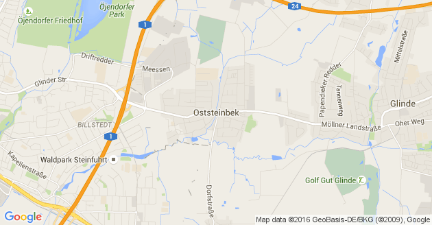 Karte Oststeinbek