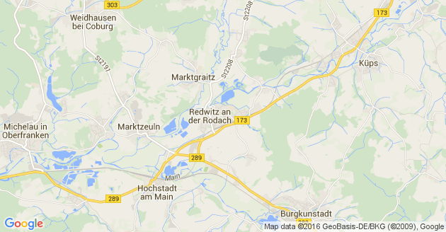Karte Redwitz an der Rodach