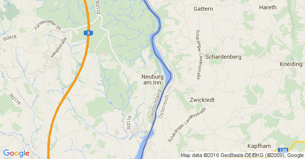 Karte Neuburg am Inn