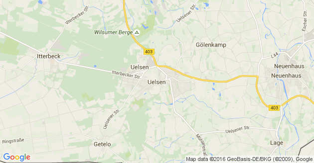 Karte Uelsen                 