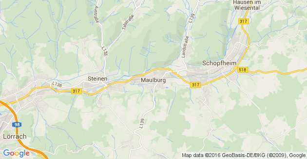 Karte Maulburg