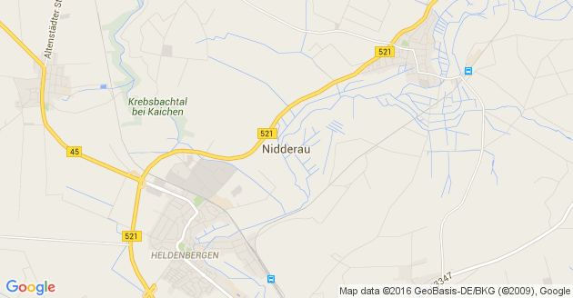 Karte Nidderau in Hessen