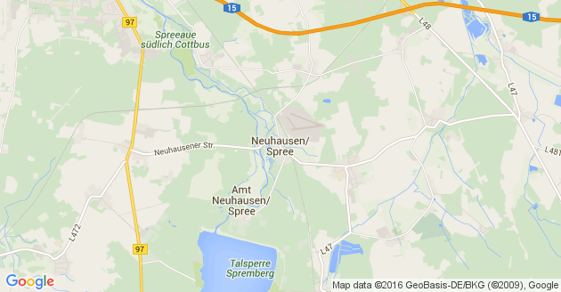 Karte Neuhausen an der Spree