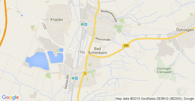 Karte Bad Schönborn