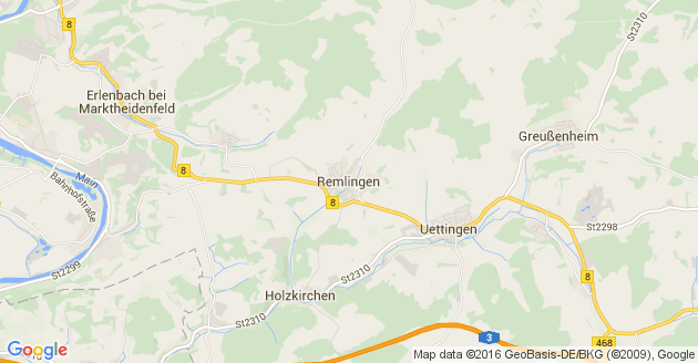 Karte Remlingen in Unterfranken