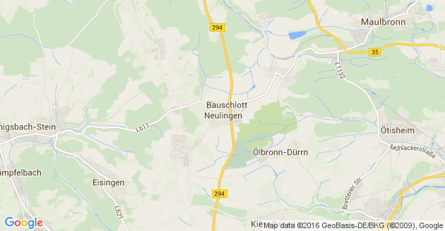 Karte Neulingen im Enzkreis