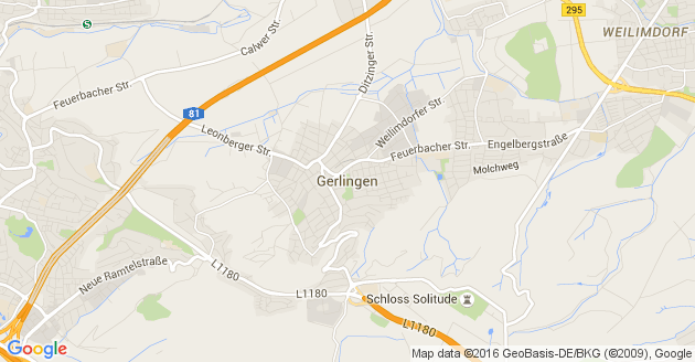 Karte Gerlingen