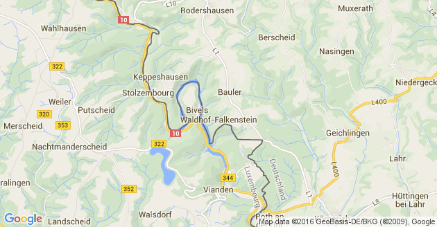 Karte Waldhof Falkenstein