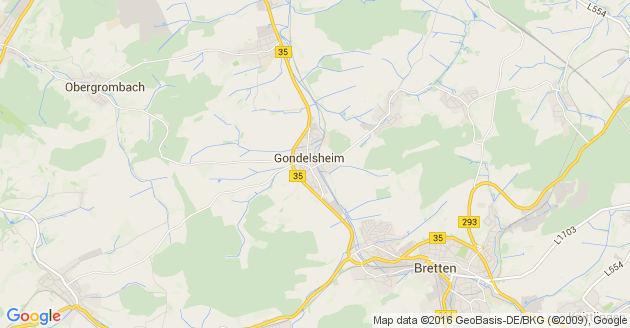 Karte Gondelsheim