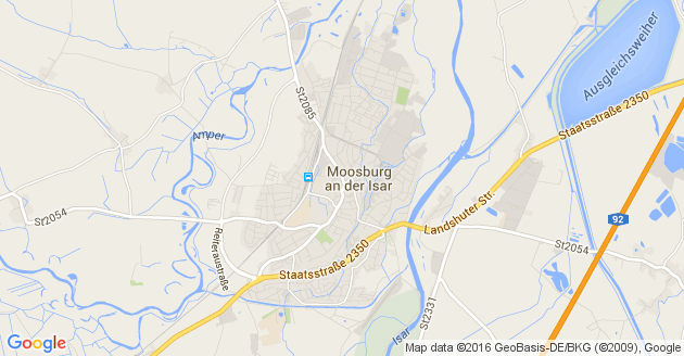 Karte Moosburg an der Isar