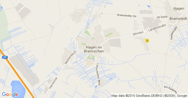 Karte Hagen im Bremischen