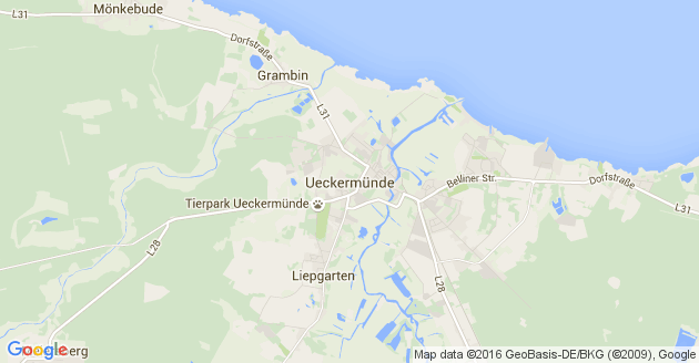Karte Ueckermünde            