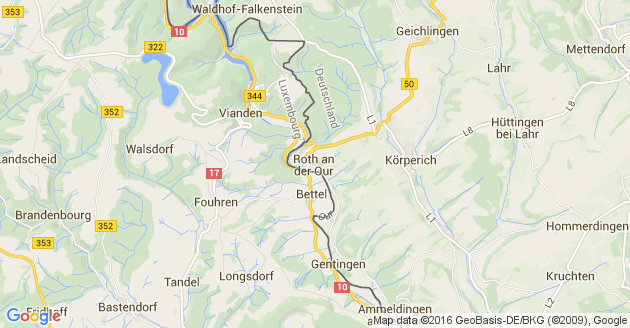 Karte Roth an der Our