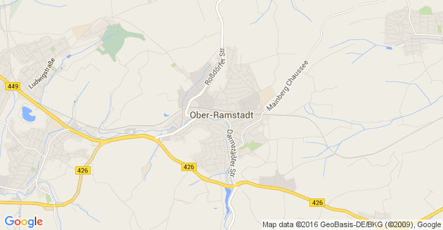 Karte Ober Ramstadt          