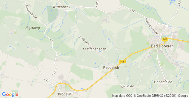 Karte Steffenshagen bei Bad Doberan
