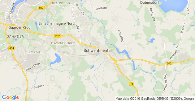 Karte Schwentinental