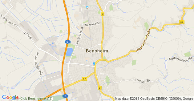 Karte Bensheim